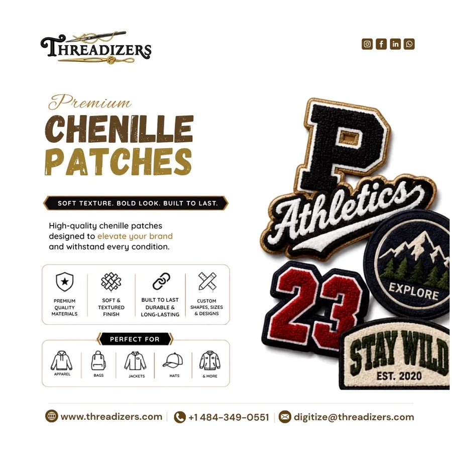 Chenille Patches by Threadizers