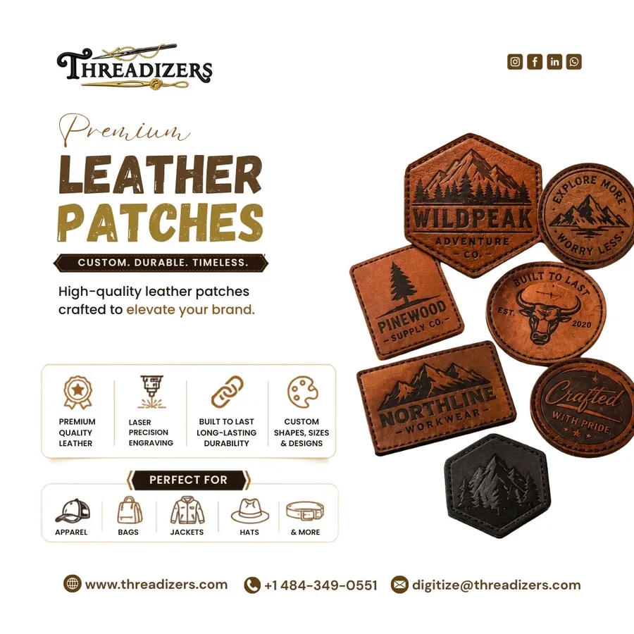 Leather Patches by Threadizers