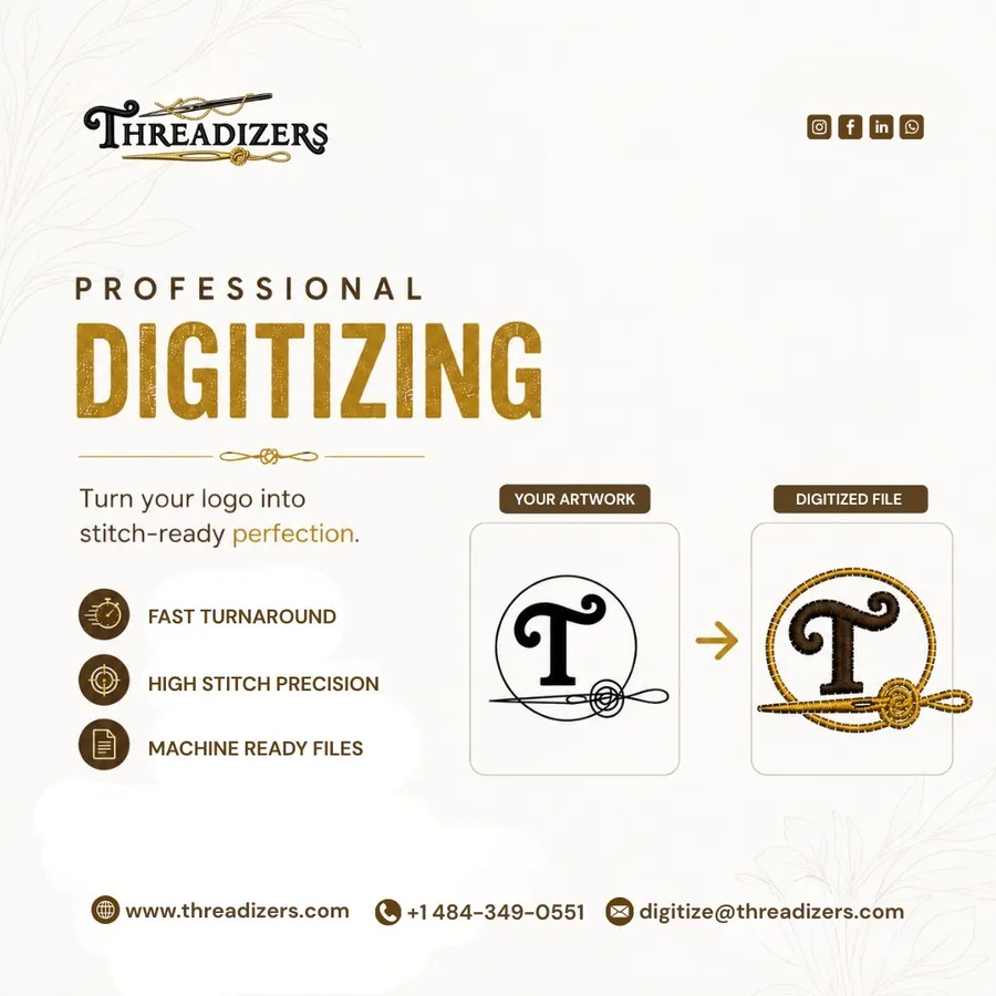 Professional Digitizing by Threadizers